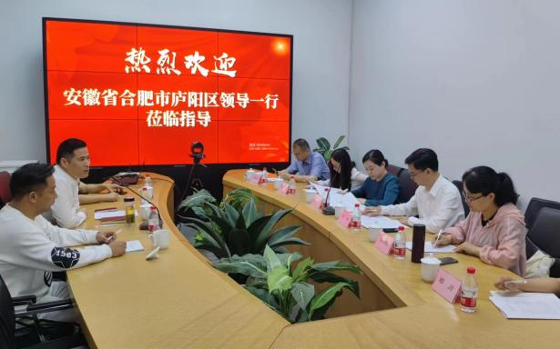 庐阳区委常委、宣传部部长韩艳一行莅临88858cc永利官网文创集团总部调研