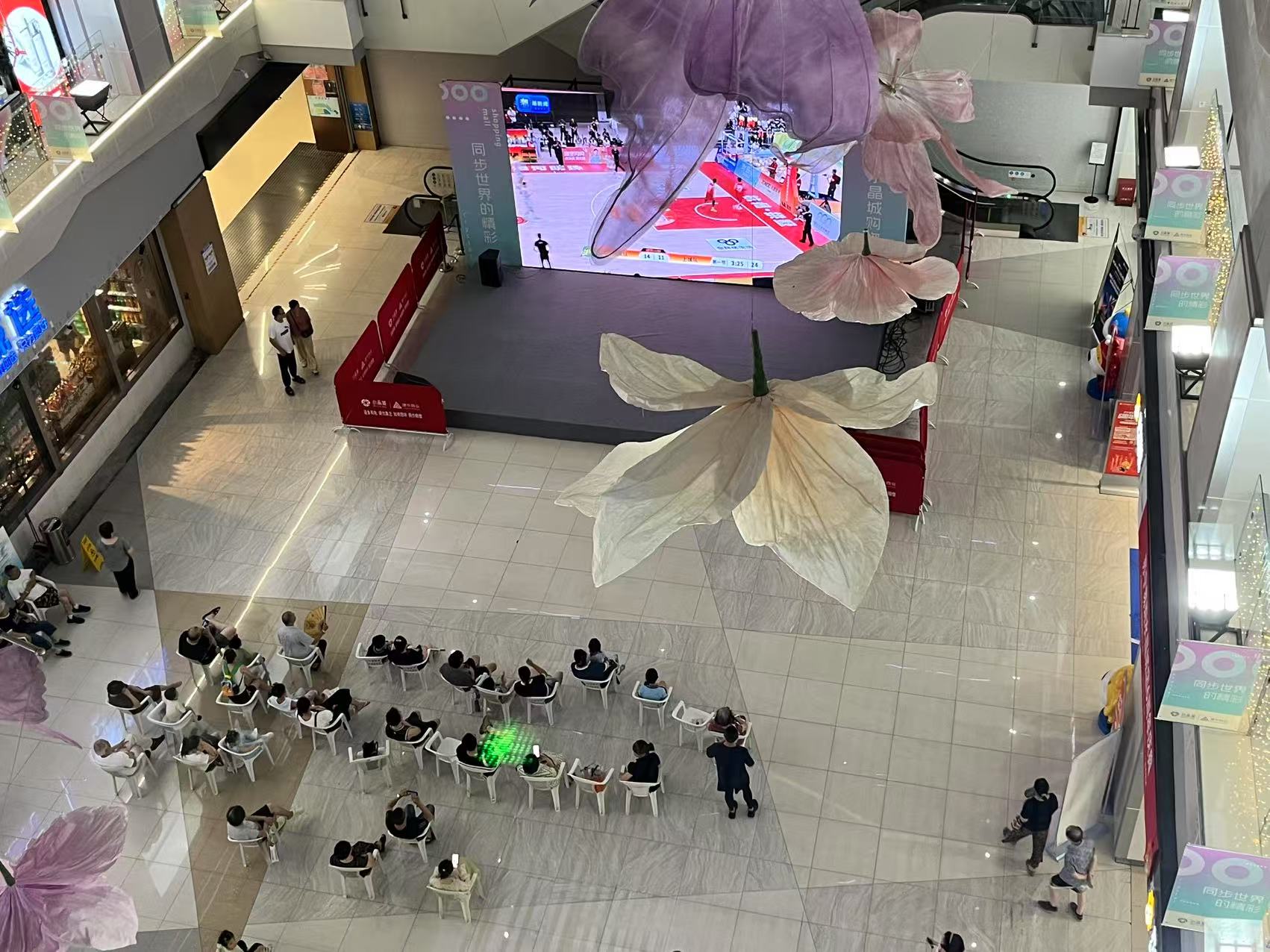 水晶城转播浙BA赛事·点燃市民观赛热情